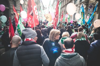 Milano turizm Ulusal grev 31 Ekim 2013 tarihinde