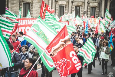 Milano turizm Ulusal grev 31 Ekim 2013 tarihinde