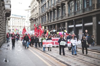 Milano turizm Ulusal grev 31 Ekim 2013 tarihinde