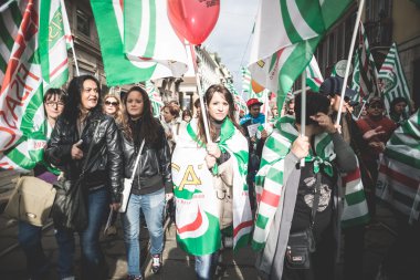 Milano turizm Ulusal grev 31 Ekim 2013 tarihinde
