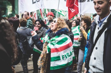 Milano turizm Ulusal grev 31 Ekim 2013 tarihinde