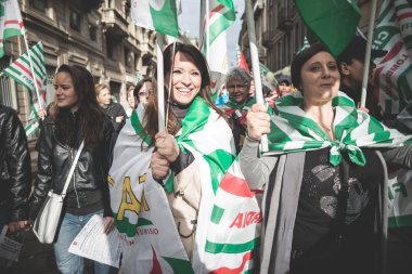 Milano turizm Ulusal grev 31 Ekim 2013 tarihinde