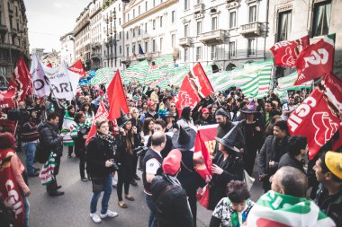 Milano turizm Ulusal grev 31 Ekim 2013 tarihinde