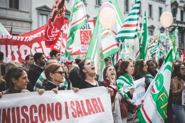 Milano turizm Ulusal grev 31 Ekim 2013 tarihinde