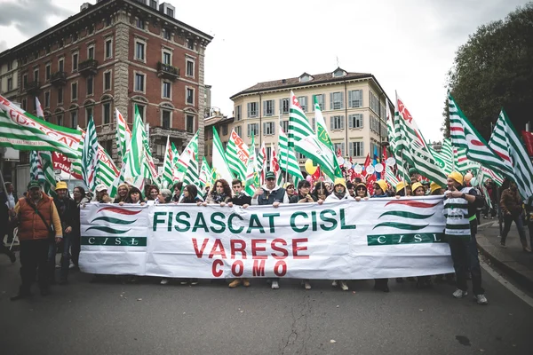 在 2013 年 10 月 31 日的旅游在米兰举行全国罢工 — 图库照片