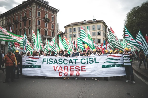 Nationella strejken av turismen i Milano på 31 oktober 2013 — Stockfoto