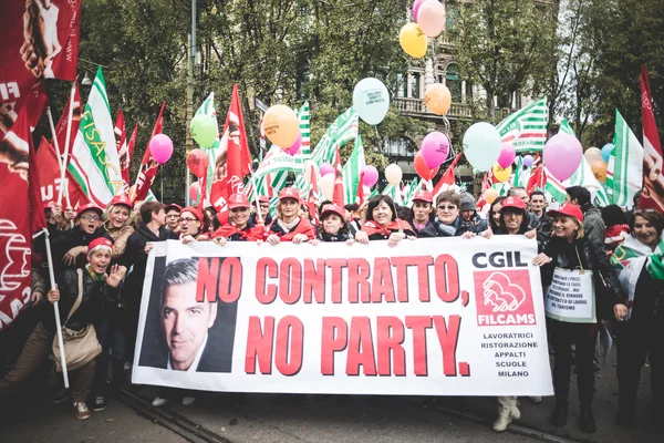 Huelga Nacional de Turismo en Milán el 31 de octubre de 2013 —  Fotos de Stock