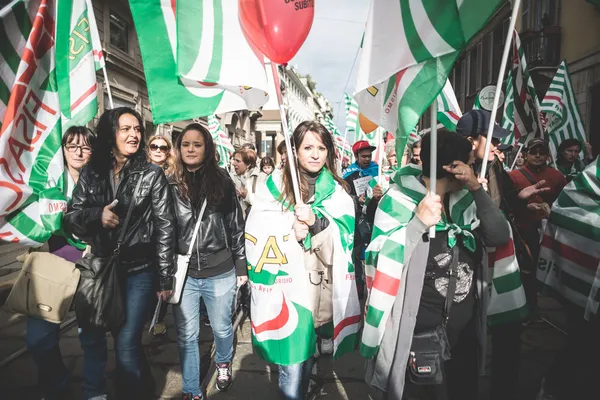 Huelga Nacional de Turismo en Milán el 31 de octubre de 2013 —  Fotos de Stock