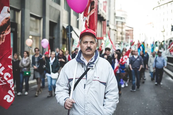 Krajowego strajku turystyki w Mediolanie na 31 października 2013 r. — Zdjęcie stockowe