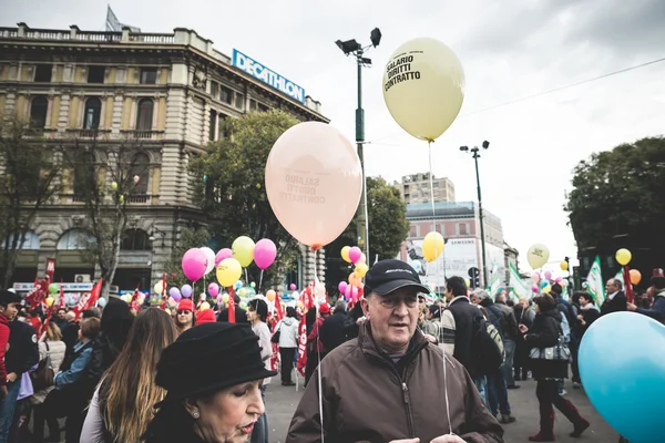 Greve Nacional do turismo em Milão, 31 de outubro de 2013 — Fotografia de Stock