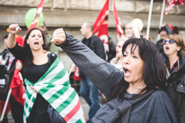 Greve Nacional do turismo em Milão, 31 de outubro de 2013 — Fotografia de Stock