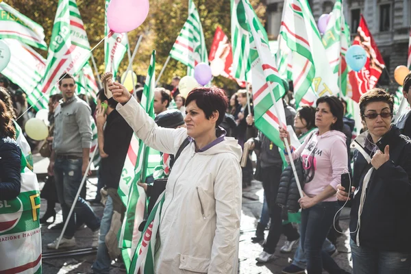 Nationaler Streik des Tourismus in Mailand am 31. Oktober 2013 — Stockfoto