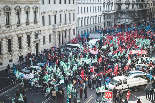 Milano turizm Ulusal grev 31 Ekim 2013 tarihinde — Stok fotoğraf