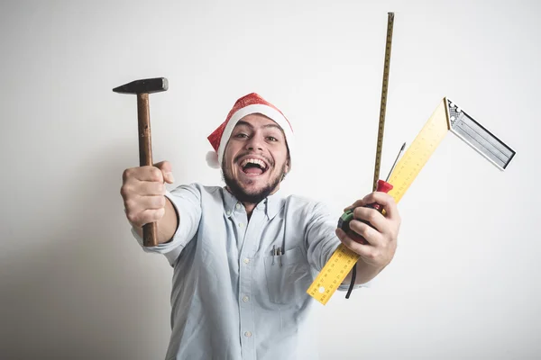 Bricolage navidad joven con estilo — Foto de Stock