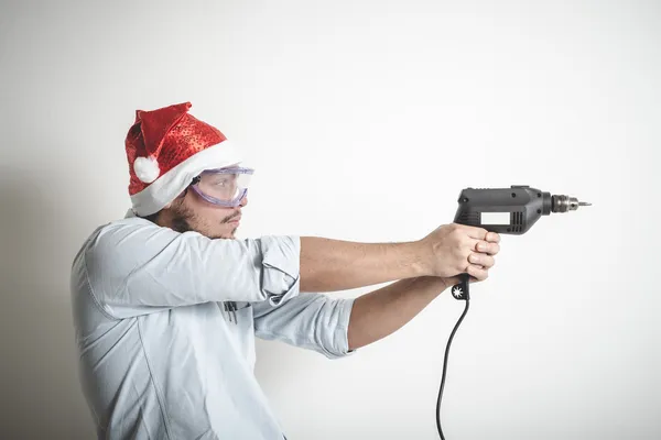 Bricolagem natal elegante jovem — Fotografia de Stock