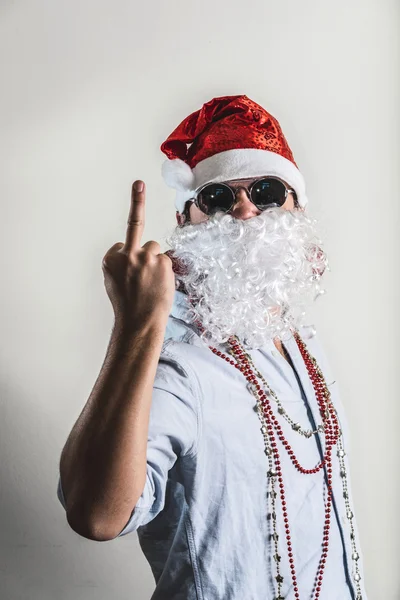 Grappige santa claus babbo natale — Stockfoto