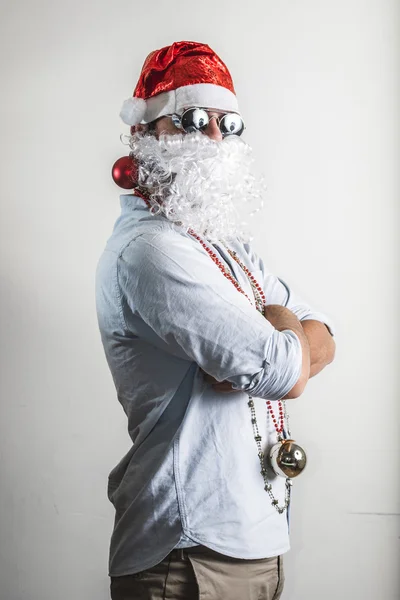 Zábavné santa claus babbo natale — Stock fotografie