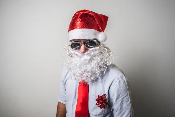 Lustige weihnachtsmann claus babbo natale — Stockfoto