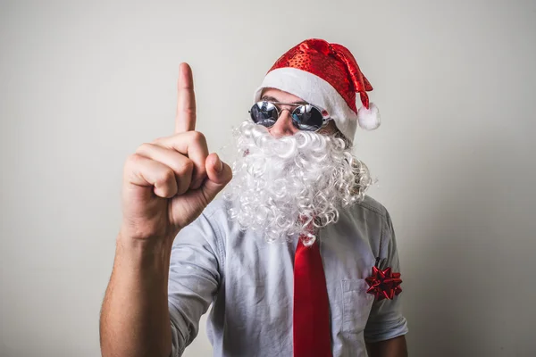 Divertente Babbo Natale Babbo Natale — Foto Stock