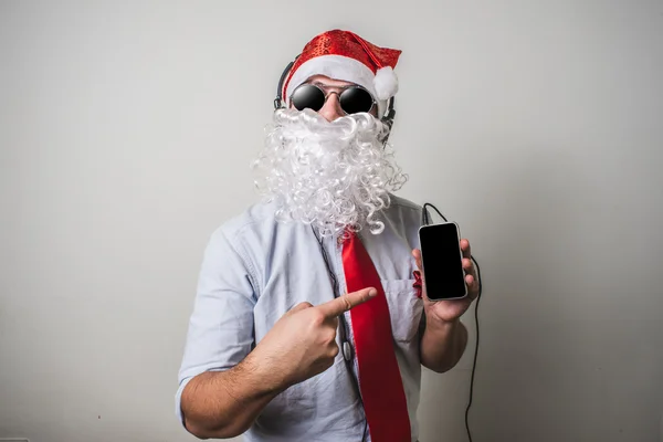 Divertido santa claus babbo natale — Foto de Stock