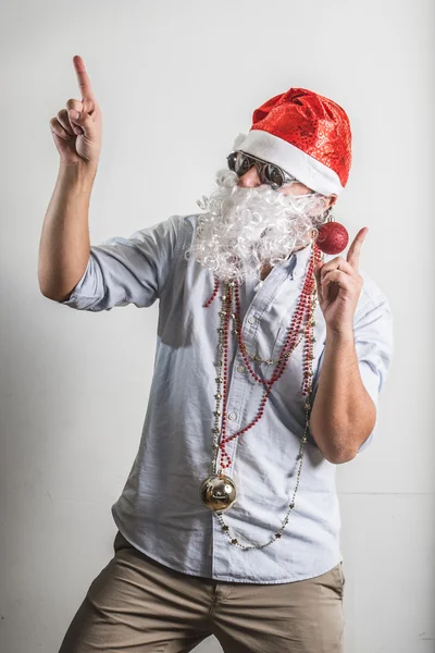 Divertente Babbo Natale danza babbo natale — Foto Stock