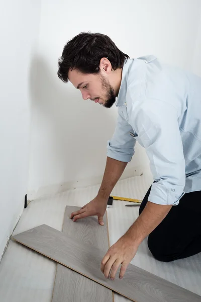 Young man bricolage working — Stock Photo, Image