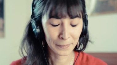 müzik güzel hipster kadın