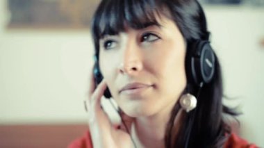 müzik güzel hipster kadın