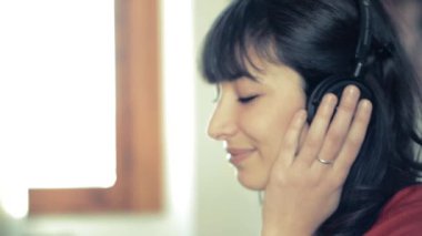 müzik güzel hipster kadın
