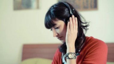 müzik güzel hipster kadın