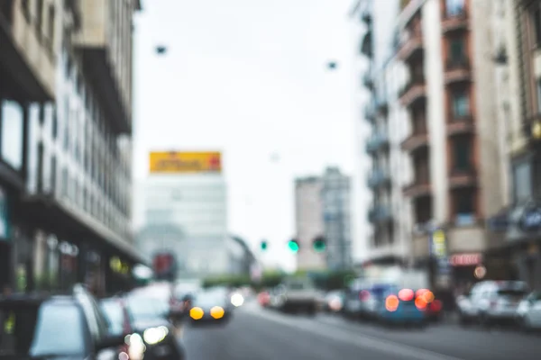 Blurred city and people — Stock Photo, Image