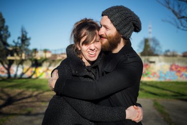 Birbirine aşık çift