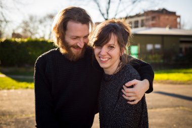 Birbirine aşık çift