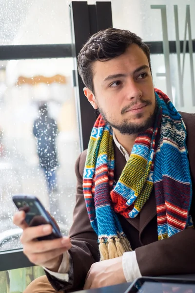 Man at the bar — Stock Photo, Image