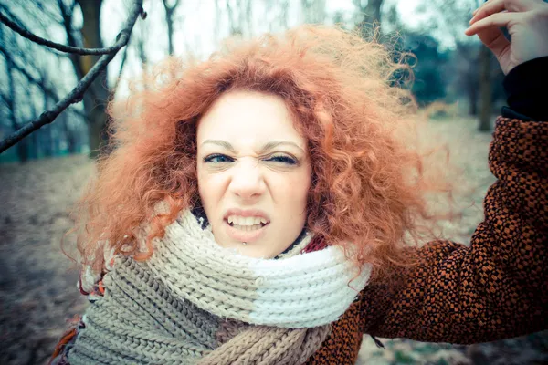巻き毛の女性 — ストック写真