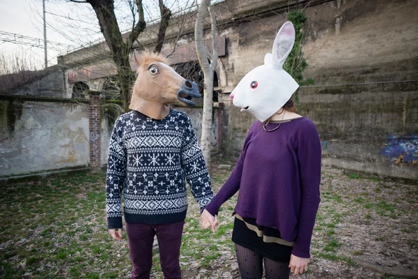 Hipster para kochanków — Zdjęcie stockowe