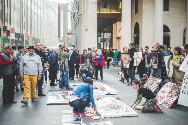 Milan'da protesto