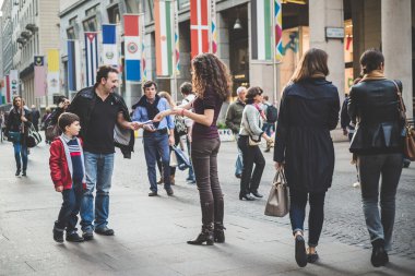 Milan'da protesto