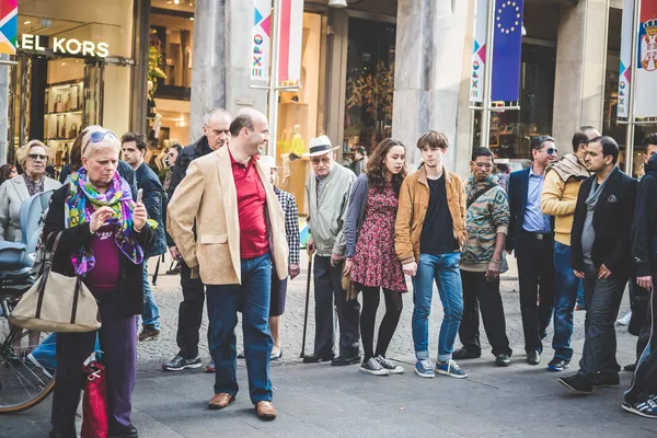 Milan'da protesto — Stok fotoğraf