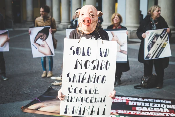 Protesto em Milão — Fotografia de Stock