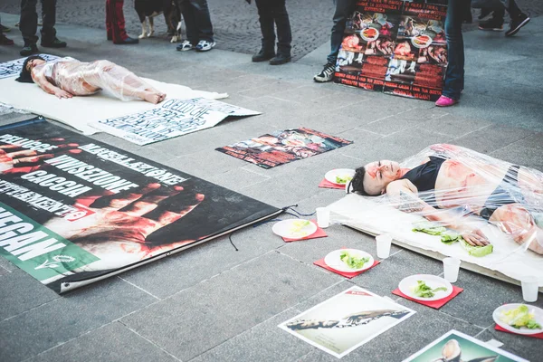 Protesta en Milán —  Fotos de Stock
