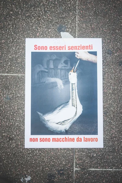 Protesta a Milano — Foto Stock