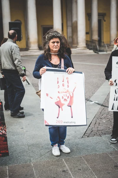 Protest v Miláně — Stock fotografie