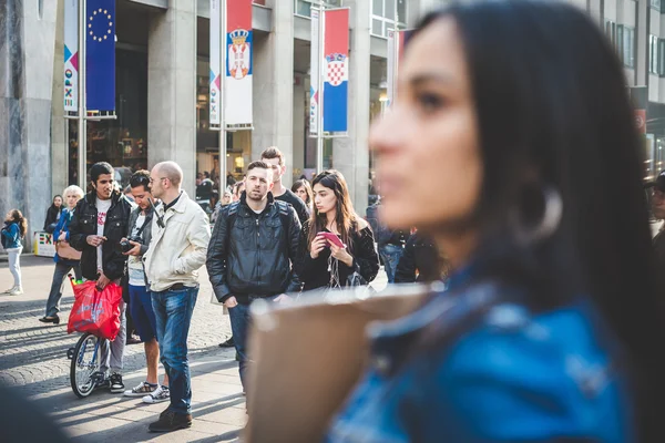 Protestera i Milano — Stockfoto