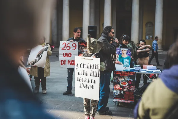 Milan'da protesto — Stok fotoğraf