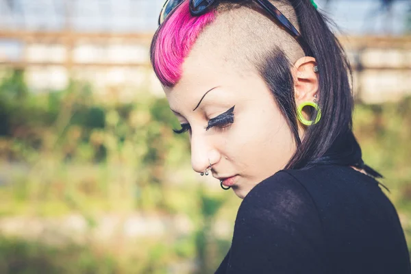 Punk dark girl — Stock Photo, Image