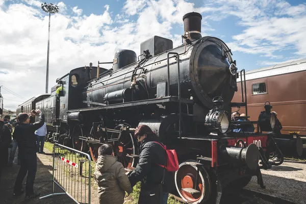 Eski tren mevduat — Stok fotoğraf