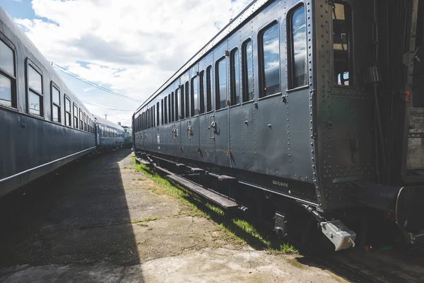 Depósito de trens antigos — Fotografia de Stock