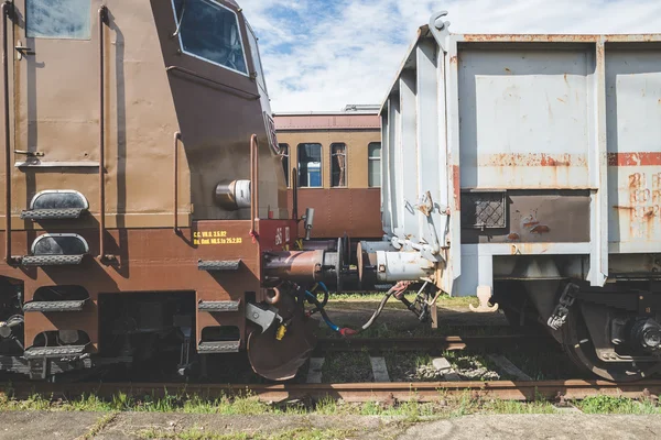 Depot alter Züge — Stockfoto