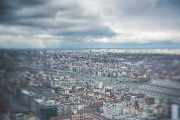 Skyline van stedelijke stad — Stockfoto